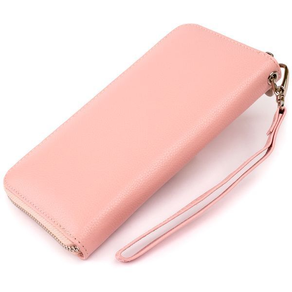 Spacious women's leather clutch with zipper ST Leather 19279 Pink 19279 фото