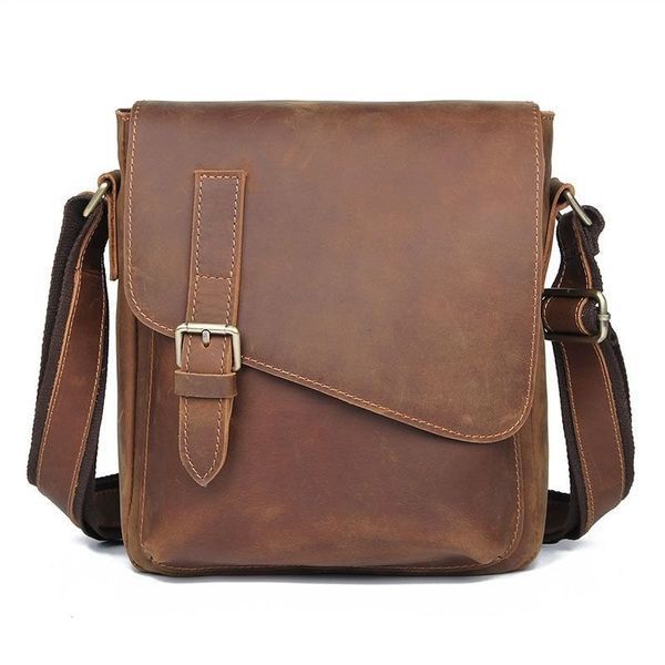 Leather men's bag Vintage 20206 Brown 20206 фото