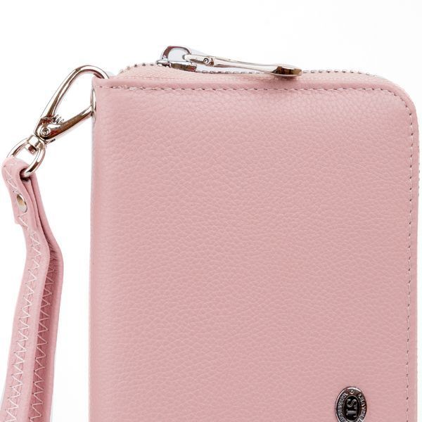 Spacious women's leather clutch with zipper ST Leather 19279 Pink 19279 фото
