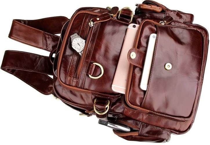 Backpack Vintage 14520 leather Brown 20716 фото