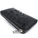 Clutch wallet made of genuine crocodile leather CROCODILE LEATHER 18016 Black 18016 фото 5