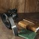 Ремінь чоловічий c сріблястою пряжкою з чорною вставкою Vintage 20328 Чорний 20328 фото 5