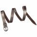 Leather belt MAYBIK 15235 Metallic gray 20676 фото 3