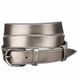 Leather belt MAYBIK 15235 Metallic gray 20676 фото 1