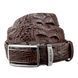 Automatic belt CROCODILE LEATHER 18240 made of genuine crocodile leather Brown 18240 фото 1