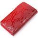 Bright women's purse made of patent textured leather KARYA 21428 Red 21428 фото 2
