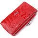 Bright women's purse made of patent textured leather KARYA 21428 Red 21428 фото 1