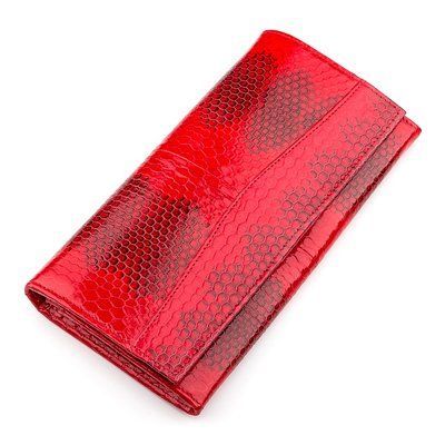 Гаманець жіночий SEA SNAKE LEATHER 18278 з натуральної шкіри морської змії Червоний 18278 фото