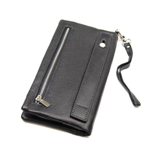 Вертикальный кожаный купюрник с двумя автономными отделами&nbsp;MD Leather 26651 фото