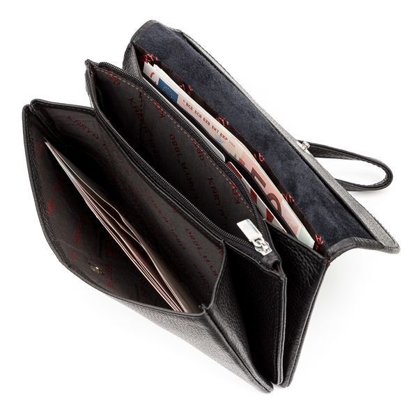 Вместительный клатч из двух частей женский ST Leather 19251 Красный 17074 фото