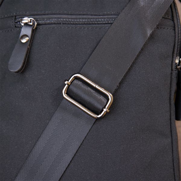 Universal textile men's bag with two compartments Vintage 20660 Black 20660 фото