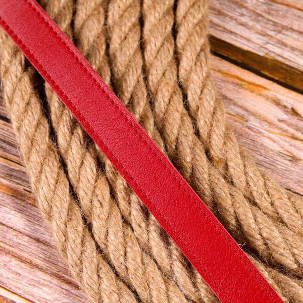 High-quality women's belt made of genuine leather Grande Pelle 21446 Red 21446 фото