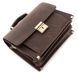 Purse SHVIGEL 00760 made of vintage leather Brown 00760 фото 6