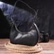 Fashionable women's hobo bag made of genuine smooth leather 21288 Vintage Black 21288 фото 8