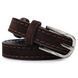 Suede elegant women's belt Vintage 20757 Dark brown 20757 фото 5