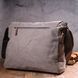 Spacious horizontal men's laptop bag made of textile 21241 Vintage Gray 21241 фото 8