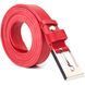 High-quality women's belt made of genuine leather Grande Pelle 21446 Red 21446 фото 2