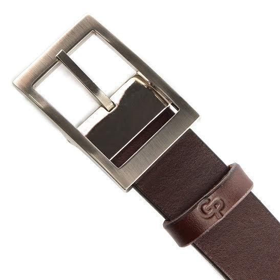 Reliable Italian leather belt GRANDE PELLE 00242 Brown 00242 фото