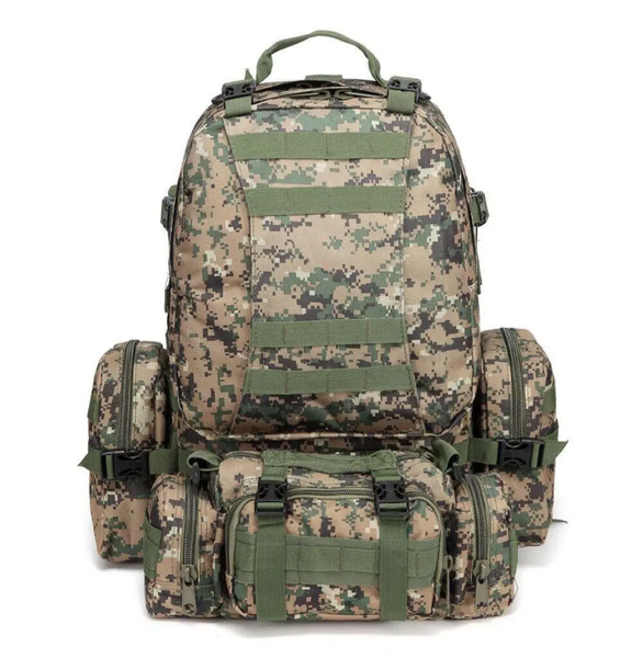 Tactical military backpack 60L with pouches for the Armed Forces of Ukraine 01002 фото
