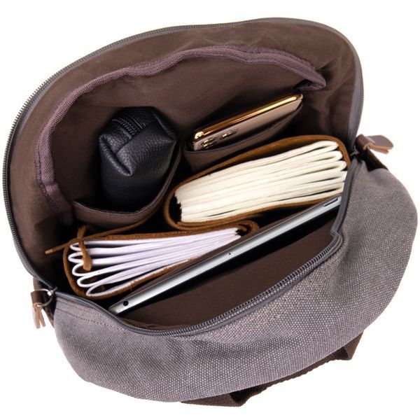 Unisex textile backpack Vintage 20601 Gray 20601 фото