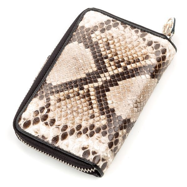 Портмоне SNAKE LEATHER 18180 из натуральной кожи питона Коричневое 18180 фото