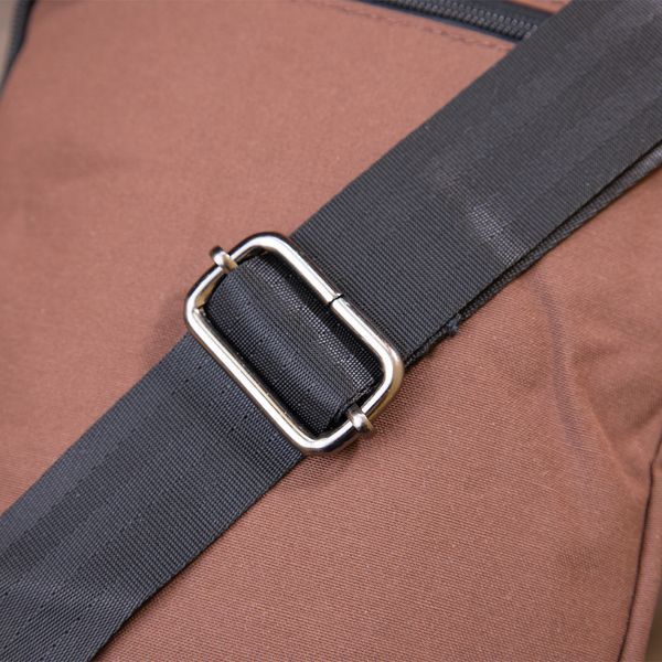 Universal textile men's bag with two compartments Vintage 20661 Brown 20661 фото