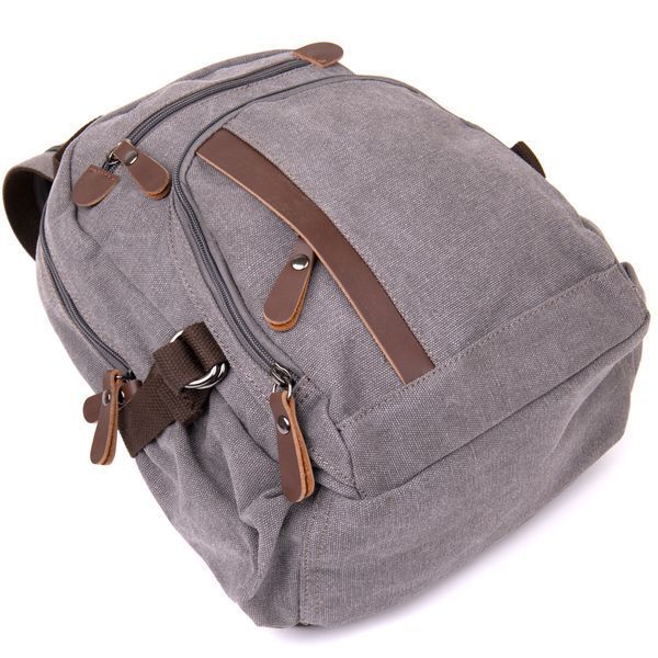 Unisex textile backpack Vintage 20601 Gray 20601 фото