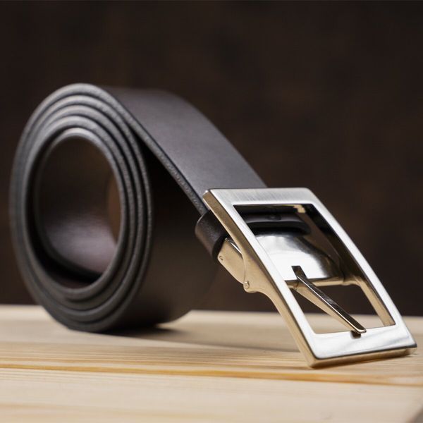 Reliable Italian leather belt GRANDE PELLE 00242 Brown 00242 фото