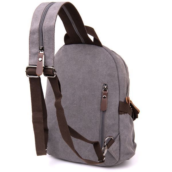 Unisex textile backpack Vintage 20601 Gray 20601 фото