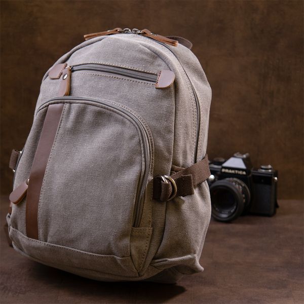 Unisex textile backpack Vintage 20601 Gray 20601 фото