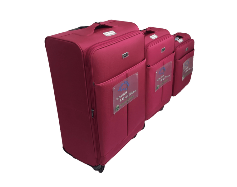 Suitcase New-Star Airtex 122 Suitcase set Raspberry 122/73/68 фото