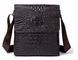 Men's vertical bag with reptile embossing Vintage 14723 Brown 14723 фото 1