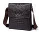 Men's vertical bag with reptile embossing Vintage 14723 Brown 14723 фото 2