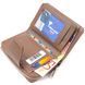 Reliable vertical wallet for women with a coin holder with a zipper made of genuine leather flotar CANPELLINI 21606 Beige 21606 фото 5