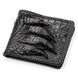 Портмоне CROCODILE LEATHER 18004 з натуральної шкіри крокодила Чорне 18004 фото 1