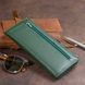 Горизонтальный тонкий кошелек из кожи унисекс ST Leather 19328 Зеленый 19328 фото 7