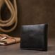 Men's glossy leather wallet GRANDE PELLE 11554 Black 11554 фото 7