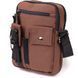 Universal textile men's bag with two compartments Vintage 20661 Brown 20661 фото 1