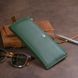 Горизонтальный тонкий кошелек из кожи унисекс ST Leather 19328 Зеленый 19328 фото 9
