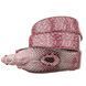 Belt SNAKE LEATHER 18592 made of genuine cobra leather Pink 18592 фото 1