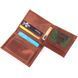 Men's vertical wallet without clasp in vintage leather KARYA 21363 Red 21363 фото 5