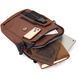 Universal textile men's bag with two compartments Vintage 20661 Brown 20661 фото 6