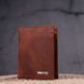 Men's vertical wallet without clasp in vintage leather KARYA 21363 Red 21363 фото 7