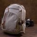 Unisex textile backpack Vintage 20601 Gray 20601 фото 7