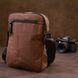 Universal textile men's bag with two compartments Vintage 20661 Brown 20661 фото 8