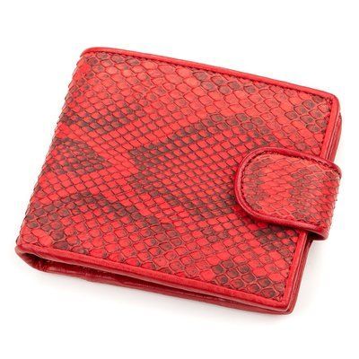 Гаманець SNAKE LEATHER 18182 з натуральної шкіри пітона Червоний 18182 фото
