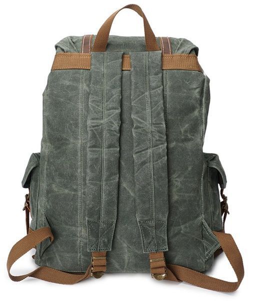 Textile travel backpack Vintage 20056 Green 20056 фото