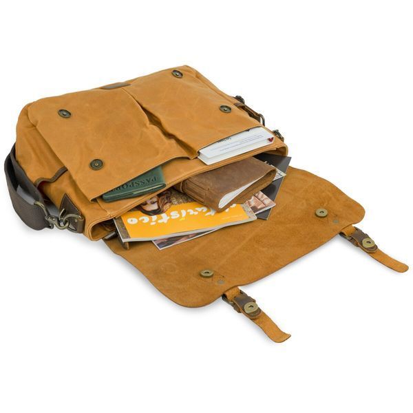 Деловой портфель в сочетании с кожей Vintage 20120 Рыжий 20120 фото