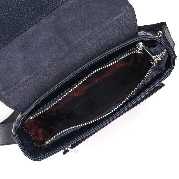 Practical men's bag KARYA 20840 leather Blue 20840 фото