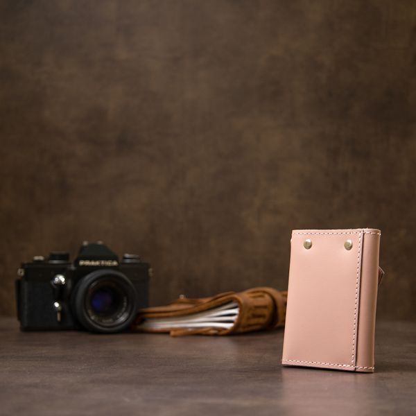 Key holder made of genuine leather GRANDE PELLE 11393 Pink 11393 фото
